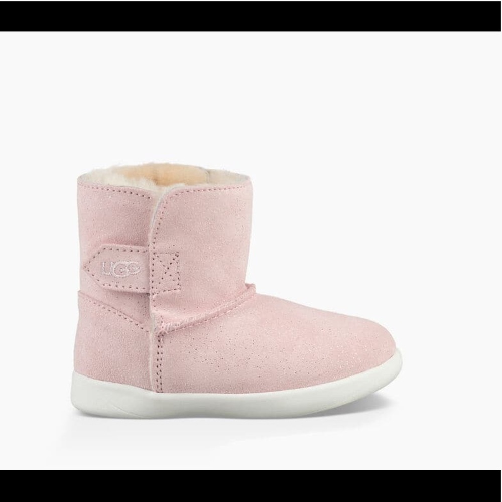 UGG toddler Keelan Sparkle Boot in Baby Pink